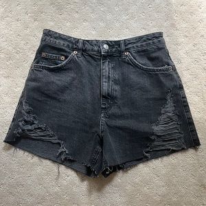 Top shop Black Denim Shorts